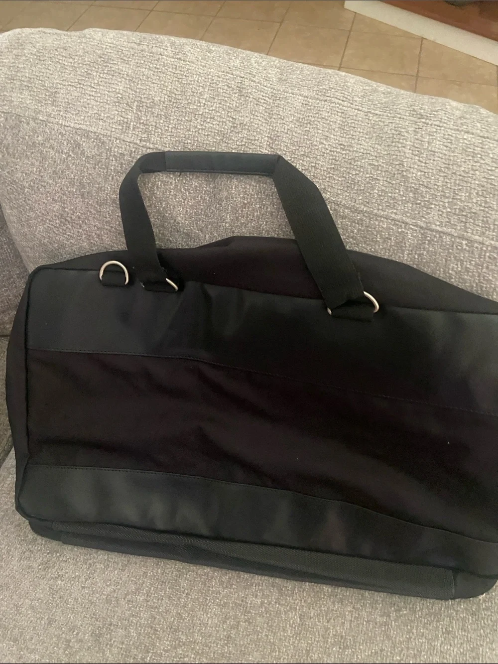 Harley-Davidson Black Two-Tone Duffel Bag